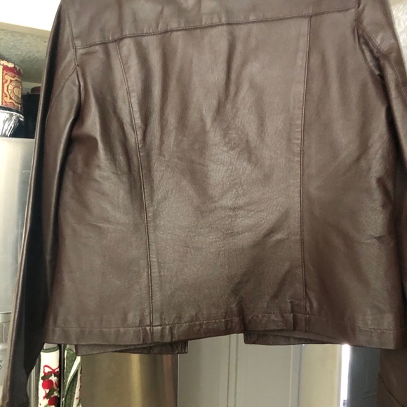 Newport News Women’s Moto Leather Jacket - Picture 6 of 6